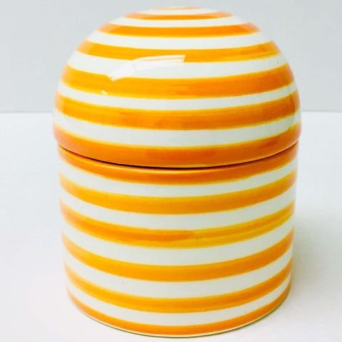 Fassi Sugar Bowl - Saffron (Striped) Sugar Bowl - Mashi Moosh