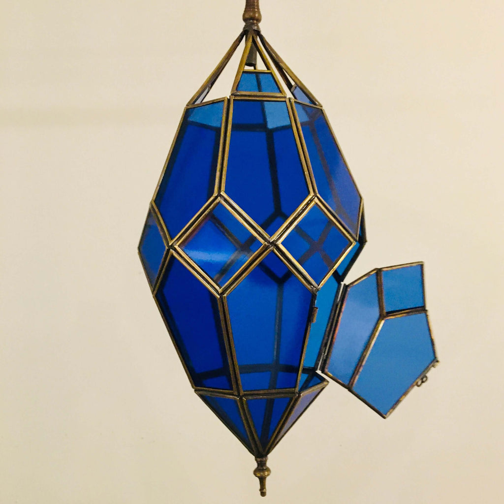 Marrakech Lantern - Octagon (Blue) - Mashi Moosh