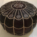 Extra Intricate Embroidered Pouffe - Espresso Pouffe - Mashi Moosh