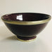 Silver Rimmed Serving Bowl - Deep Burgundy Bowl - Mashi Moosh