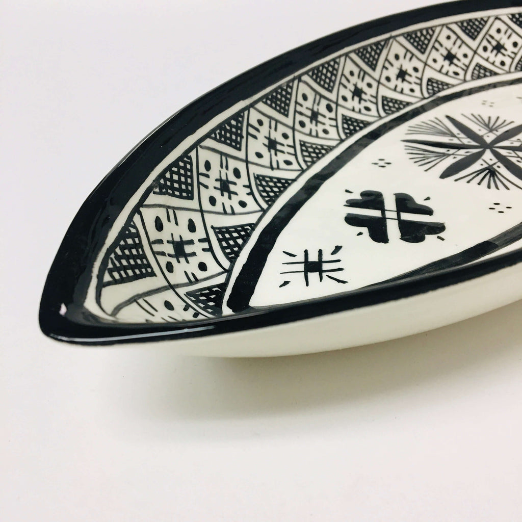 Fassi Oblong Serving Dish - Black - Mashi Moosh