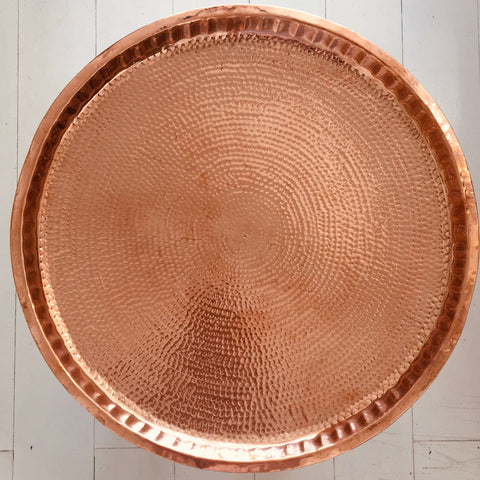 Vintage Copper Tray - 19” Tray - Mashi Moosh