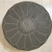 Embroidered Pouffe - Slate Grey Pouffe - Mashi Moosh