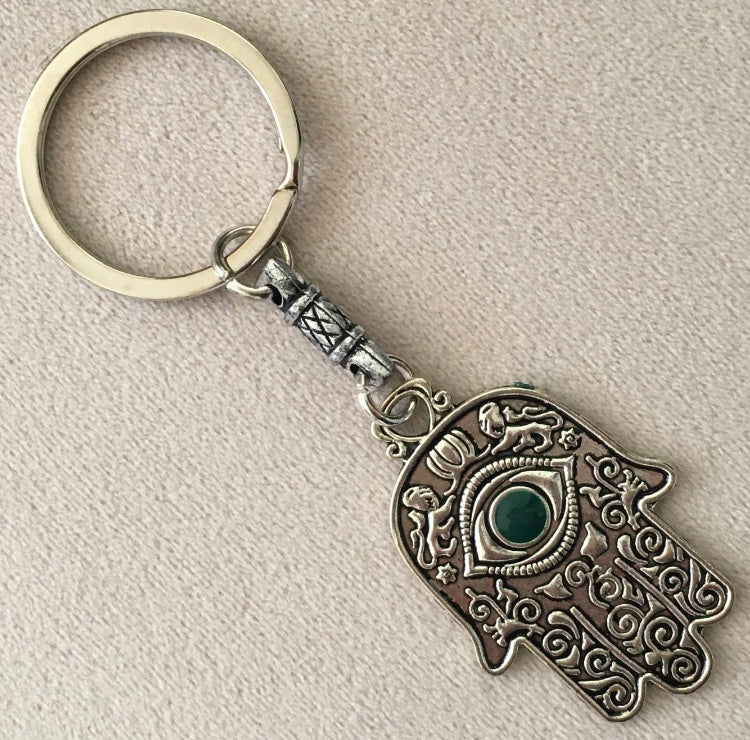 Moroccan Keychain (Hamsa Hand - 1) Keychain - Mashi Moosh