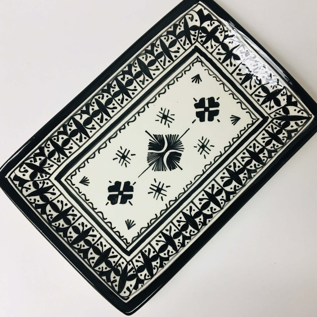 Fassi Rectangle Serving Dish - Black - Mashi Moosh