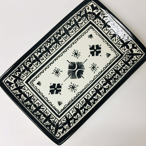 Fassi Rectangle Serving Dish - Black - Mashi Moosh