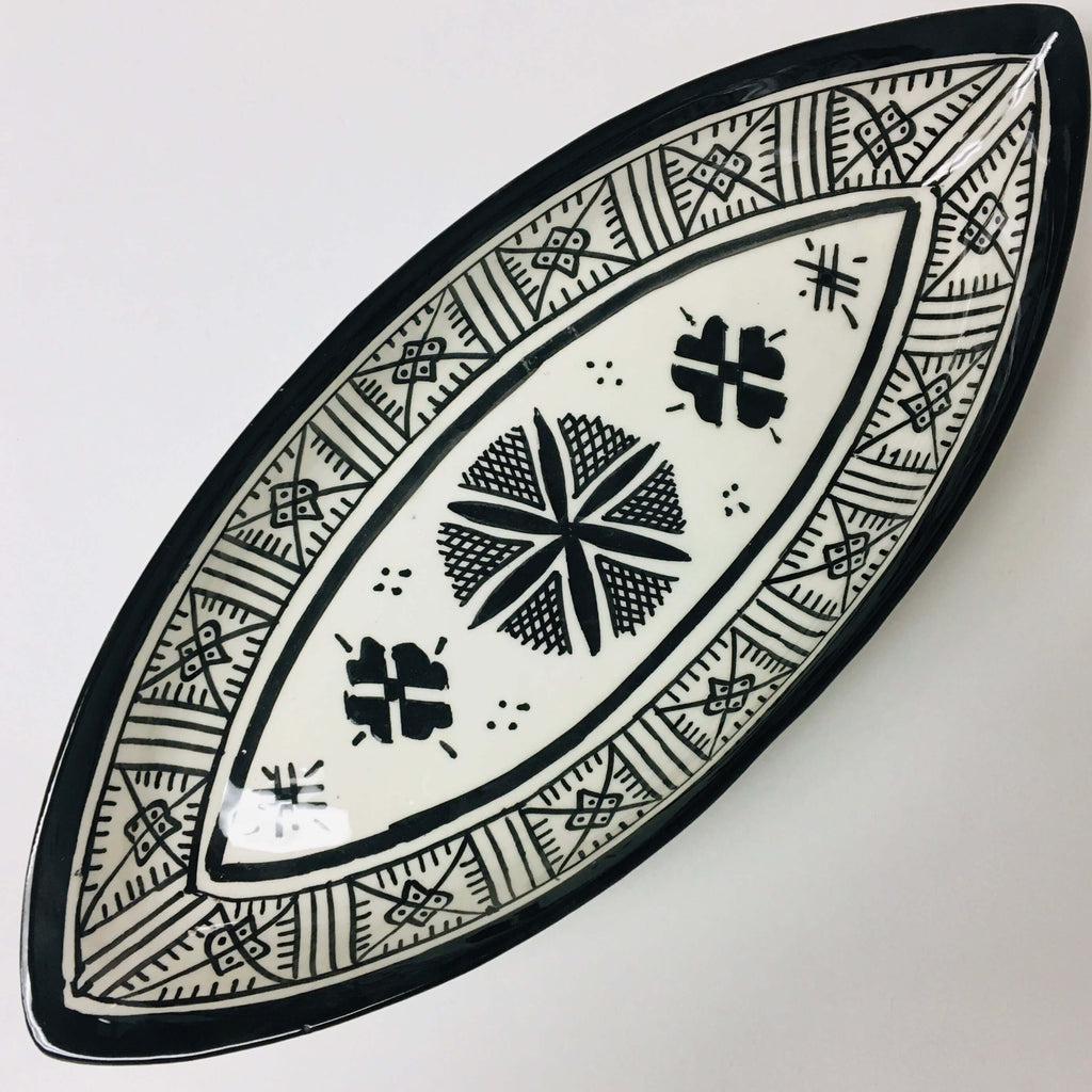 Fassi Oblong Serving Dish - Black - Mashi Moosh