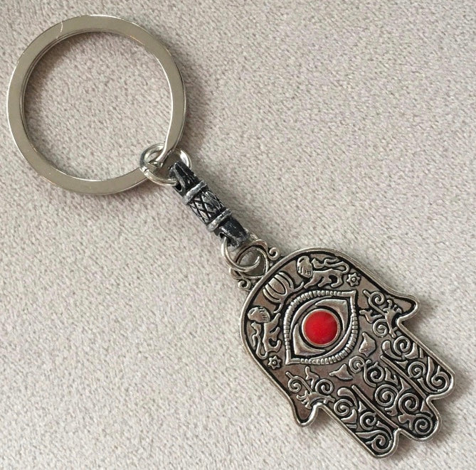 Moroccan Keychain (Hamsa Hand - 1) Keychain - Mashi Moosh
