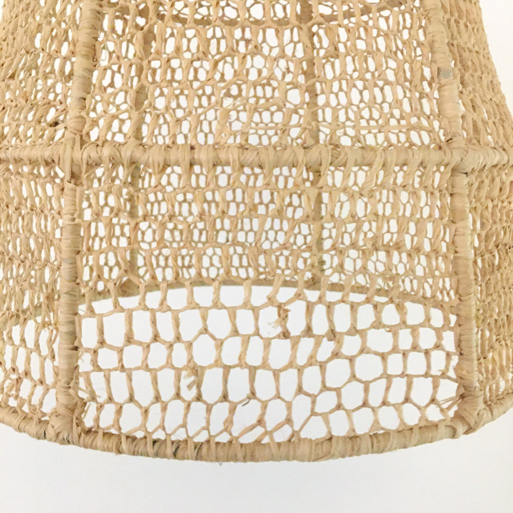 Raffia Dome Lampshade Lantern - Mashi Moosh