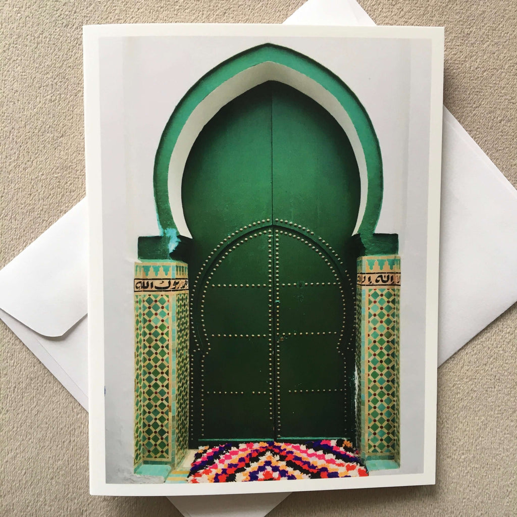 Notelet - Green Door - Mashi Moosh