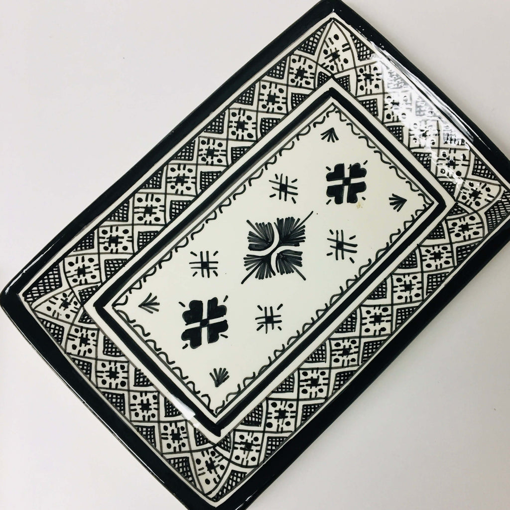 Fassi Rectangle Serving Dish - Black - Mashi Moosh