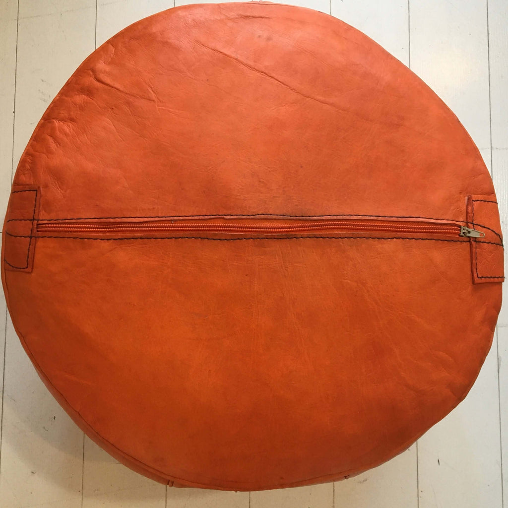 Embossed Pouffe - Pumpkin - Mashi Moosh