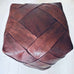 Square Moroccan Pouffe - Carob