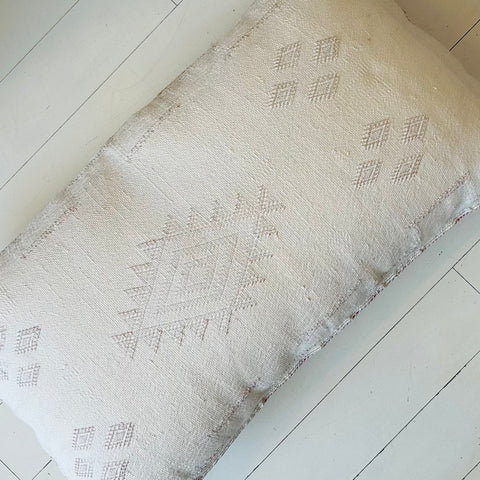 Cactus Silk Cushion (Snow)