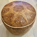 Embossed Pouffe - Natural (Large)