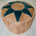 Sunburst Pouffe - Pine