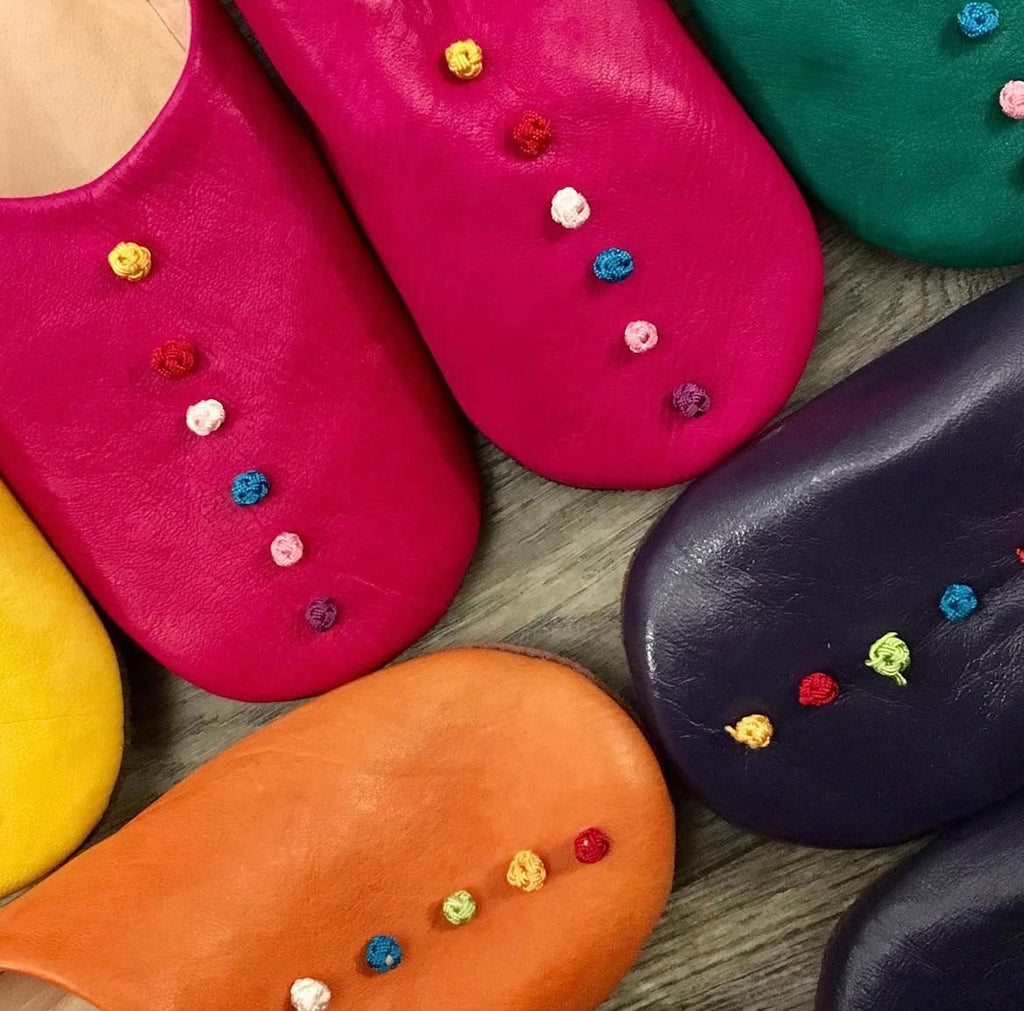 Pompom Slippers (Assorted Colours)