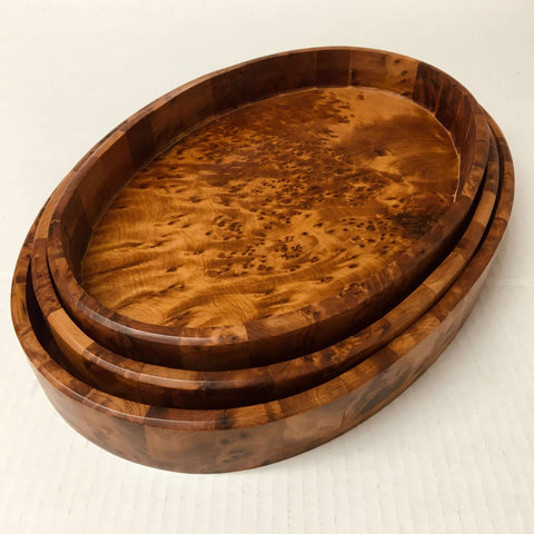 Wood Tray - Oval (3 sizes) - Mashi Moosh