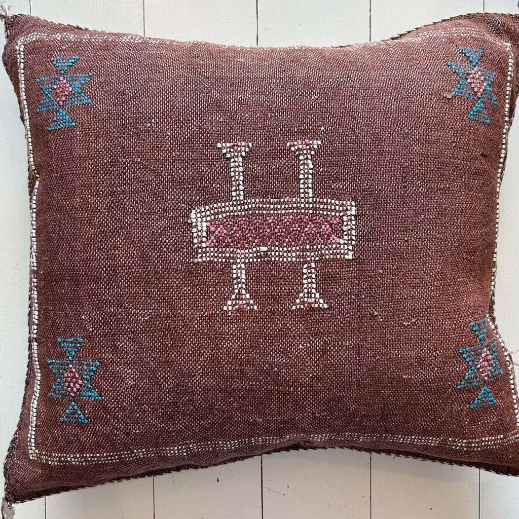 Cactus Silk Cushion (Cherry Fudge) - Mashi Moosh