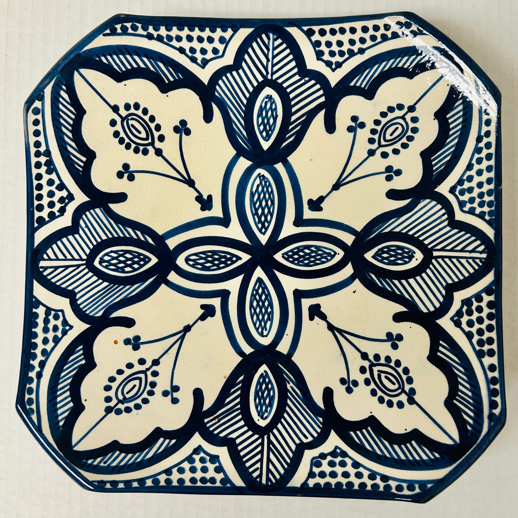 Safi Square Plate Blue 