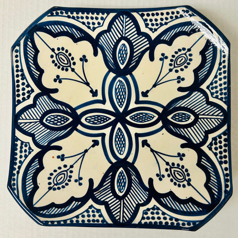 Safi Square Plate Blue 