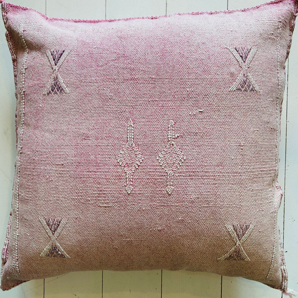 Cactus Silk Cushion (Rose Petal)