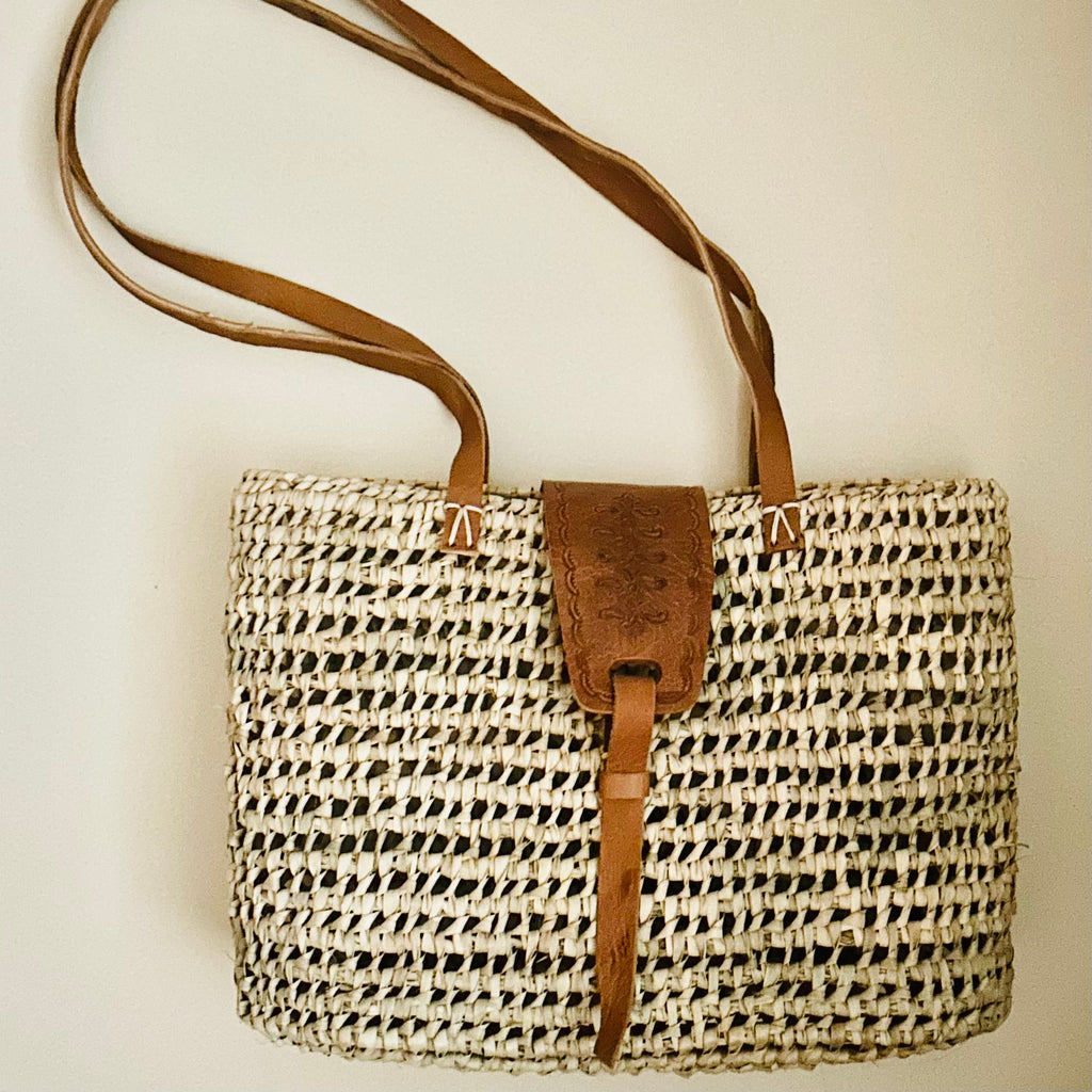 Doum Bag w/Leather Straps