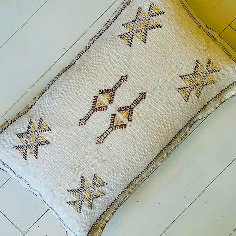 Cactus Silk Cushion (Marzipan)
