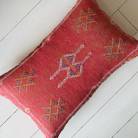 Cactus Silk Cushion (Guava)