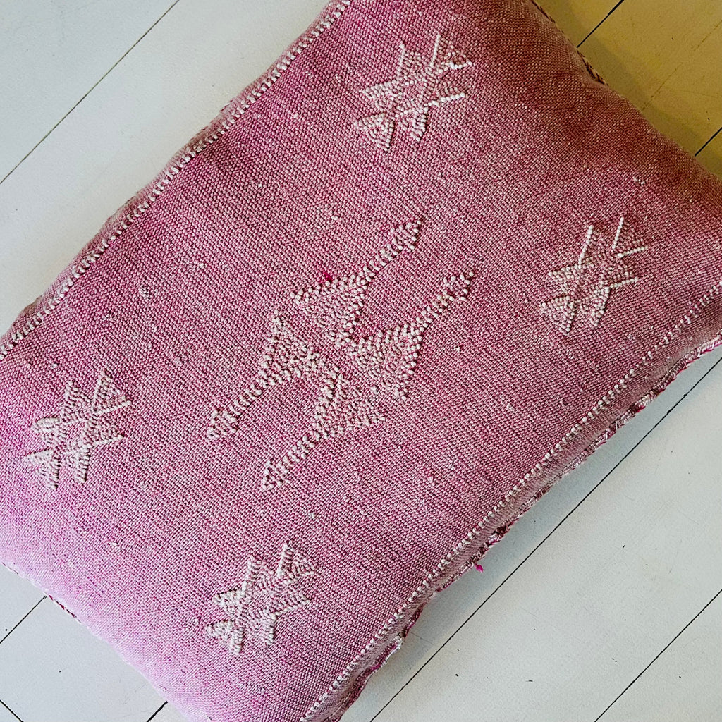 Cactus Silk Cushion (Orchid)