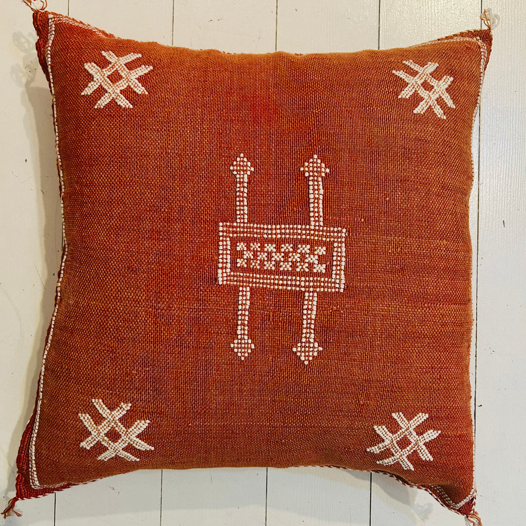 Cactus Silk Cushion (Paprika)