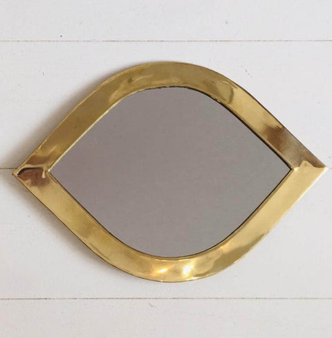 Moroccan Eye Mirror (Brass) Mirror - Mashi Moosh