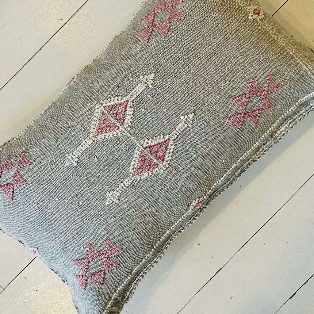 Cactus Silk Cushion (Morningdove) - Mashi Moosh