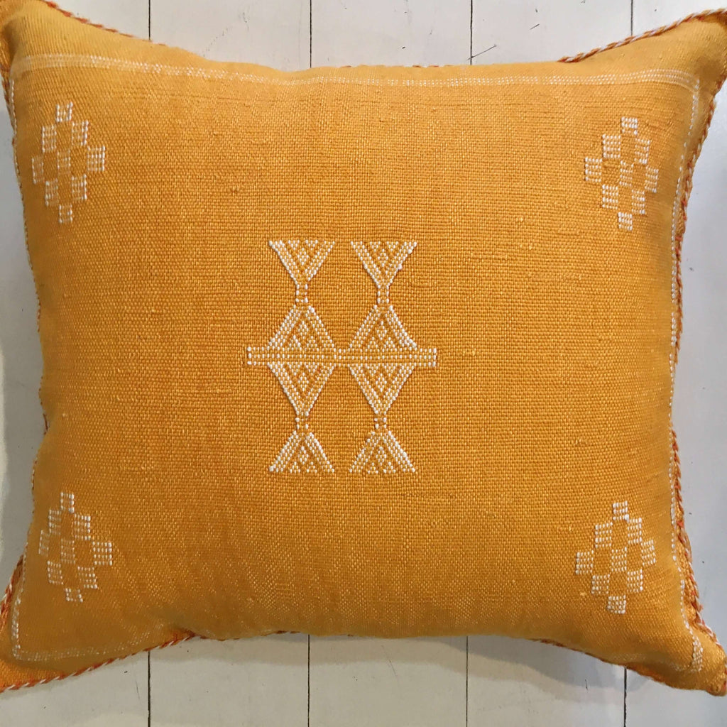 Cactus Silk Cushion (Cheddar) - Mashi Moosh