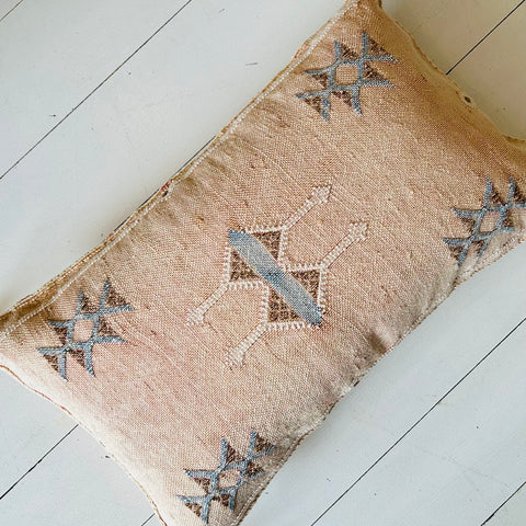 Cactus Silk Cushion (Blush)