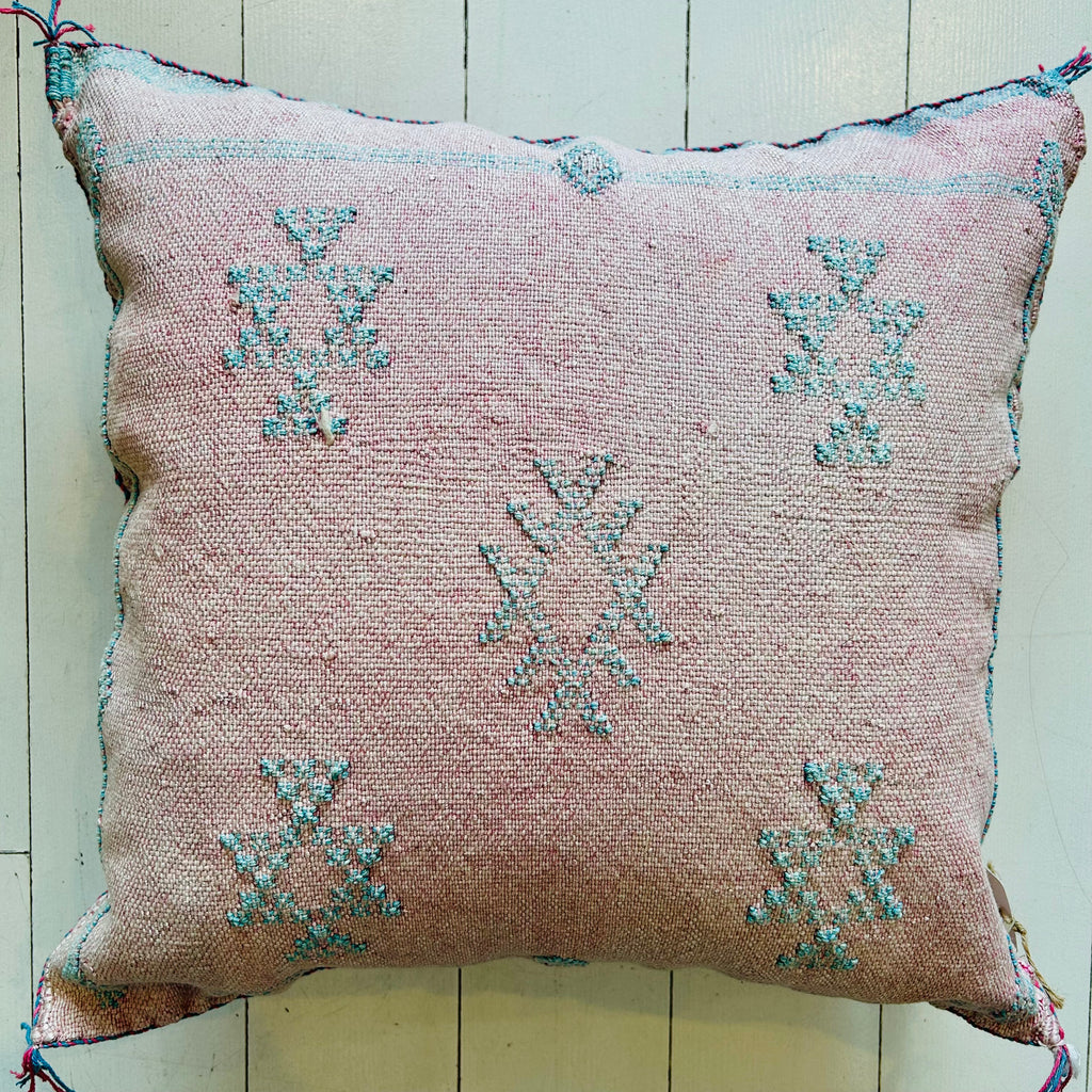 Cactus Silk Cushion (Rose Petal)