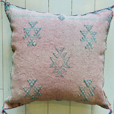 Cactus Silk Cushion (Rose Petal)