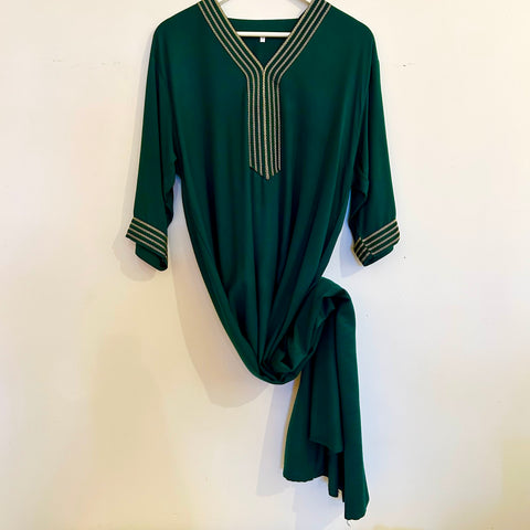 Kaftan - Style #5 V-Neck w/Sleeves (Forest)