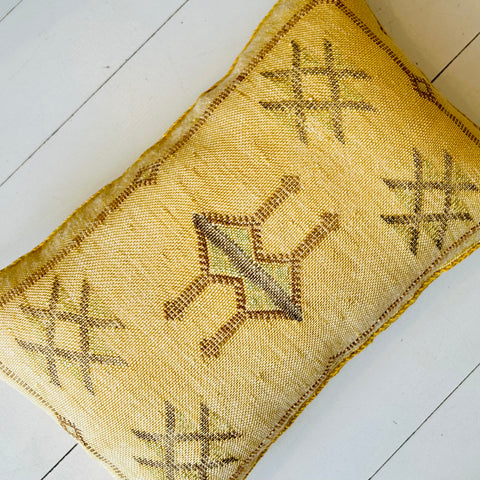 Cactus Silk Cushion (Marigold)