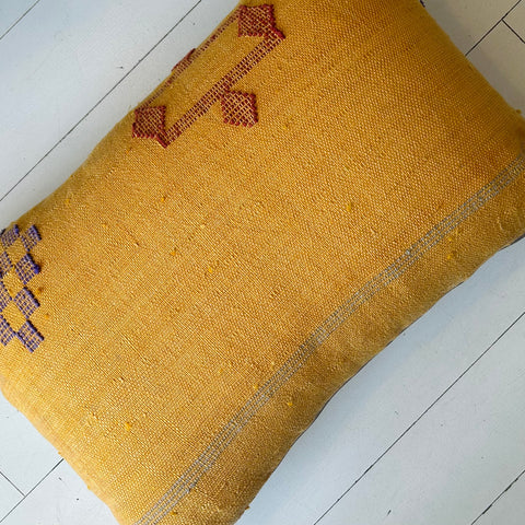 Cactus Silk Cushion (Curry)