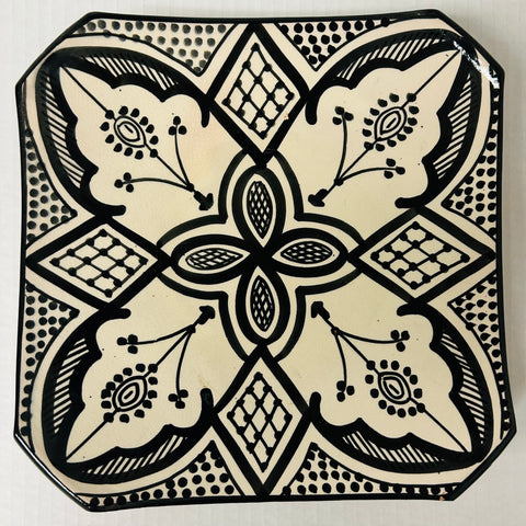 Safi Square Plate Black