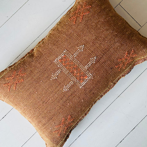 Cactus Silk Cushion (Cinnamon)
