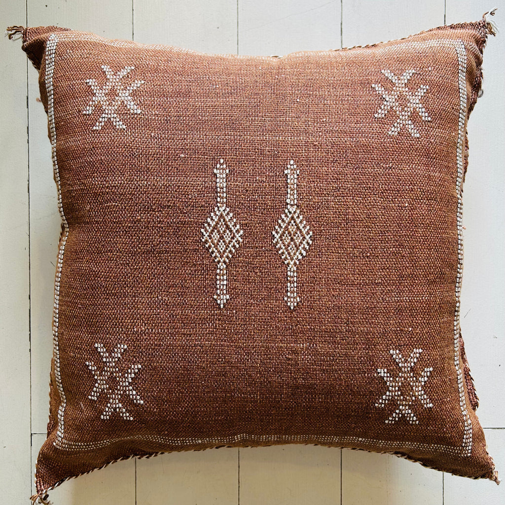 Cactus Silk Cushion (Cinnamon)
