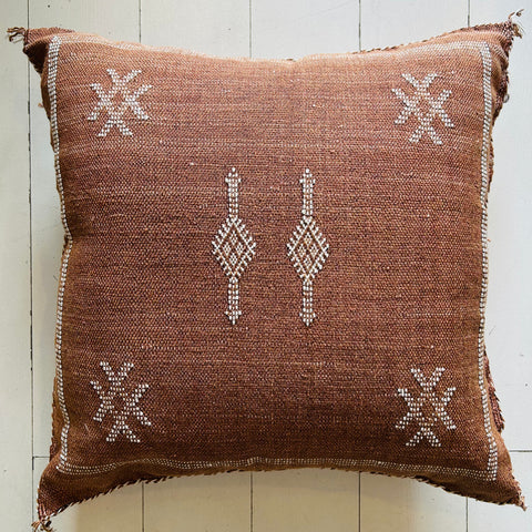 Cactus Silk Cushion (Cinnamon)