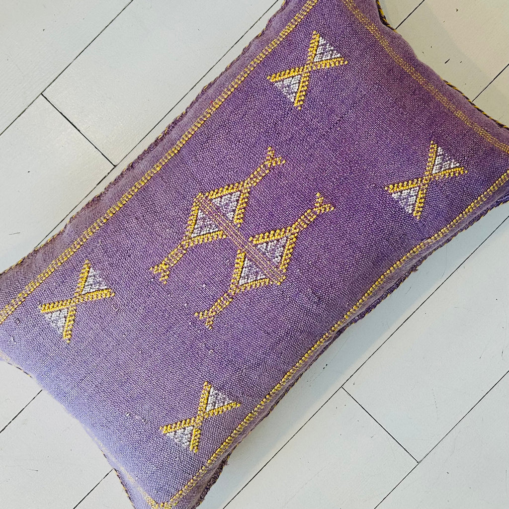 Cactus Silk Cushion (Lavender)