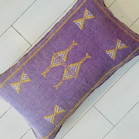 Cactus Silk Cushion (Lavender)