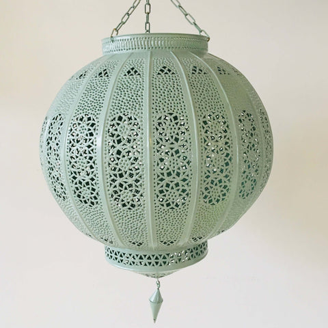 ‘Globe’ Lantern - Sage - Mashi Moosh