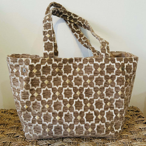 Chenille Two-Way Tote Bag (7 Colours)