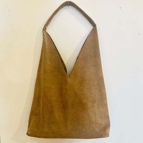 Suede Tote (Sand)
