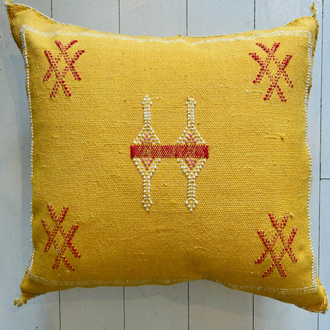Cactus Silk Cushion (Canary)
